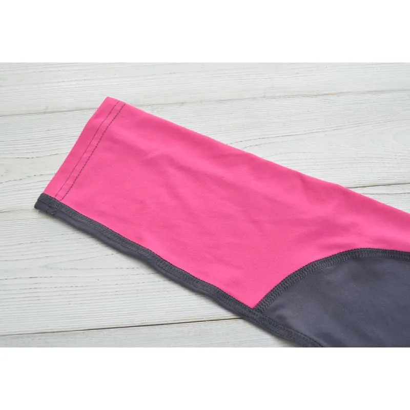 High-Waisted Yoga Tight-Fitting Color-Blocking Fitness Capable Running Sports Leggings