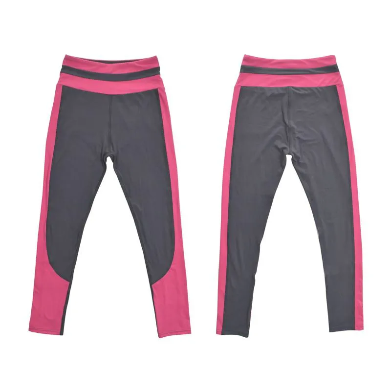 High-Waisted Yoga Tight-Fitting Color-Blocking Fitness Capable Running Sports Leggings