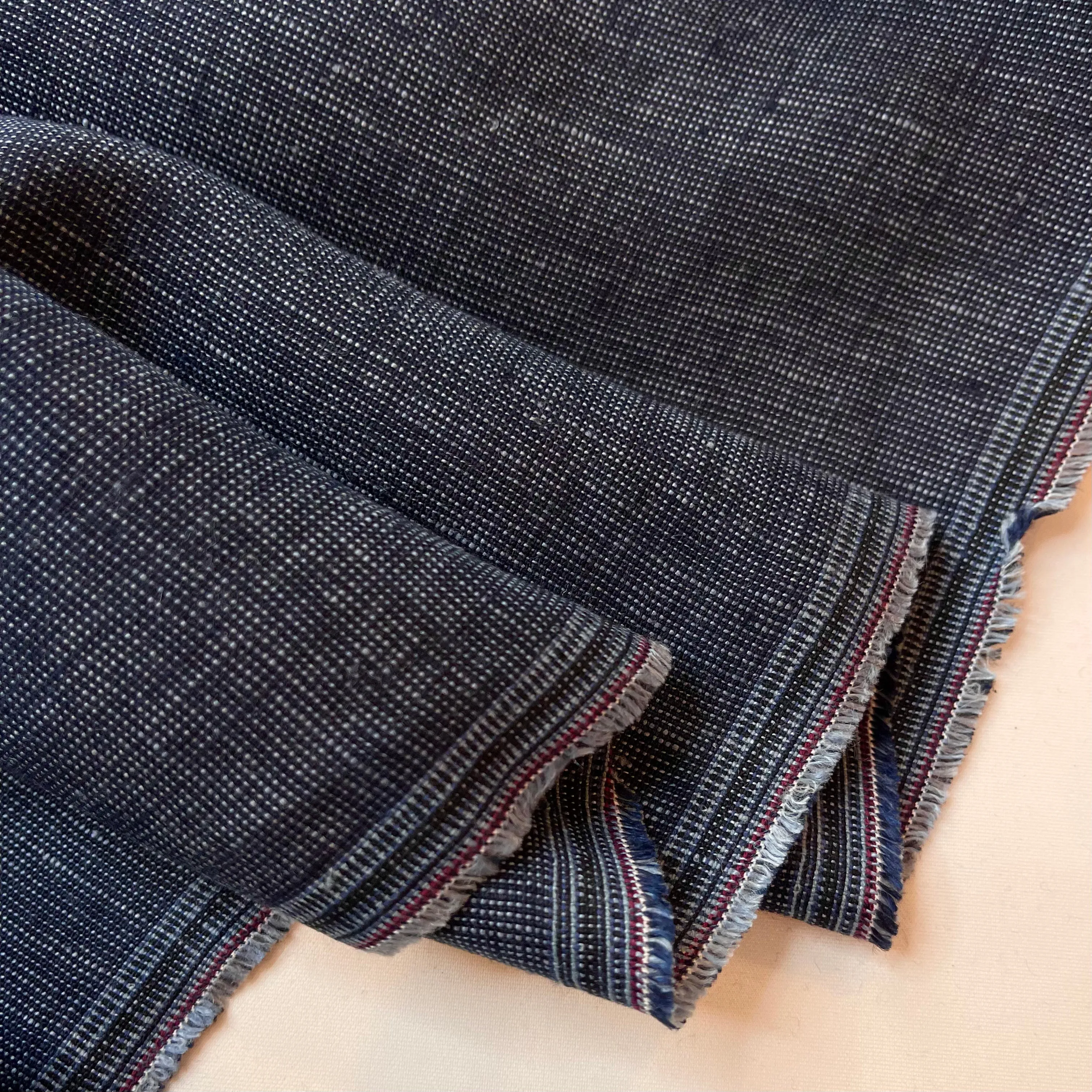 Indigo Blue Yarn Dyed Linen