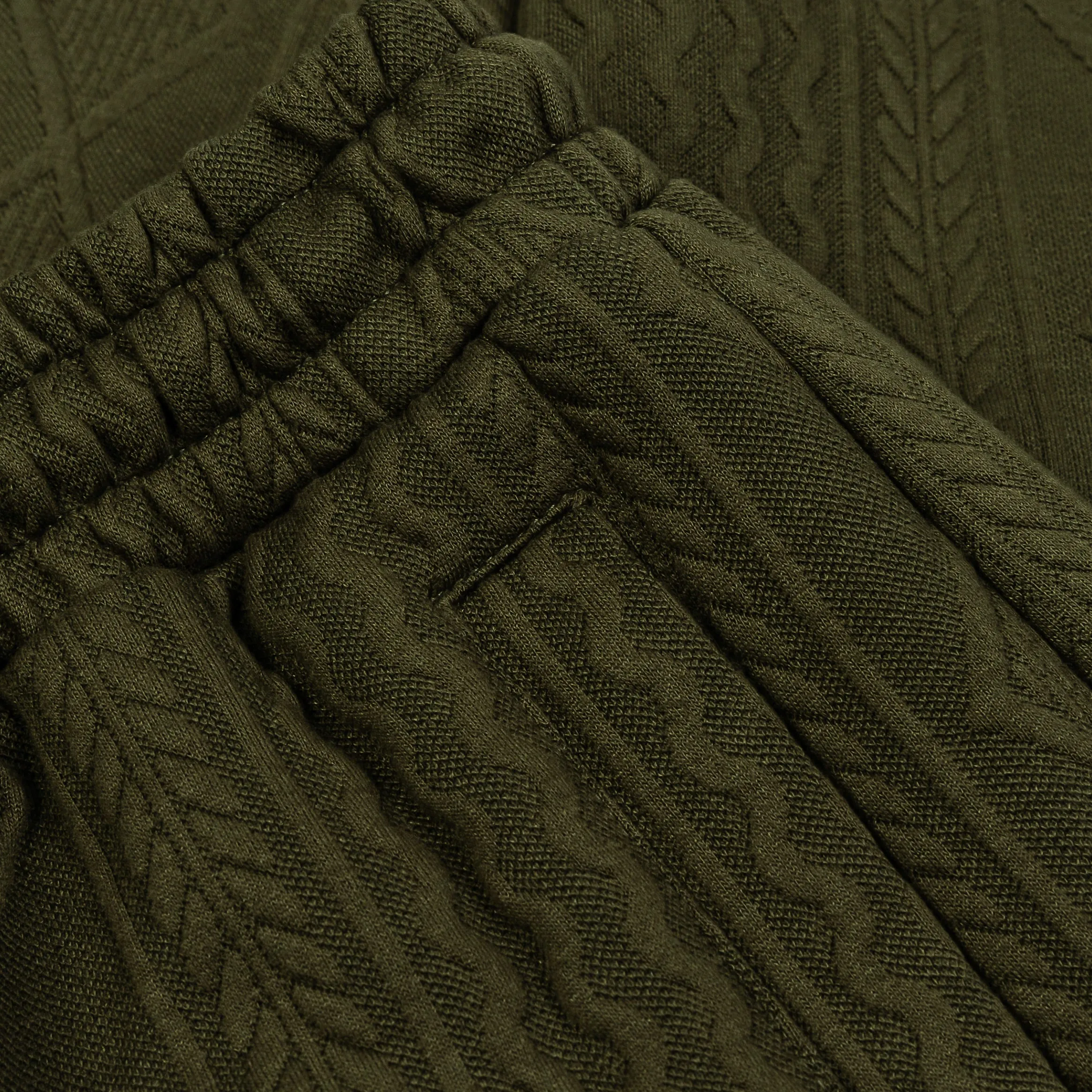 Jacquard Knit Pants Mens Pants (Olive)