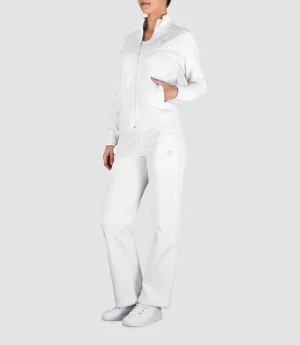 Jade Cotton Track Pant - White