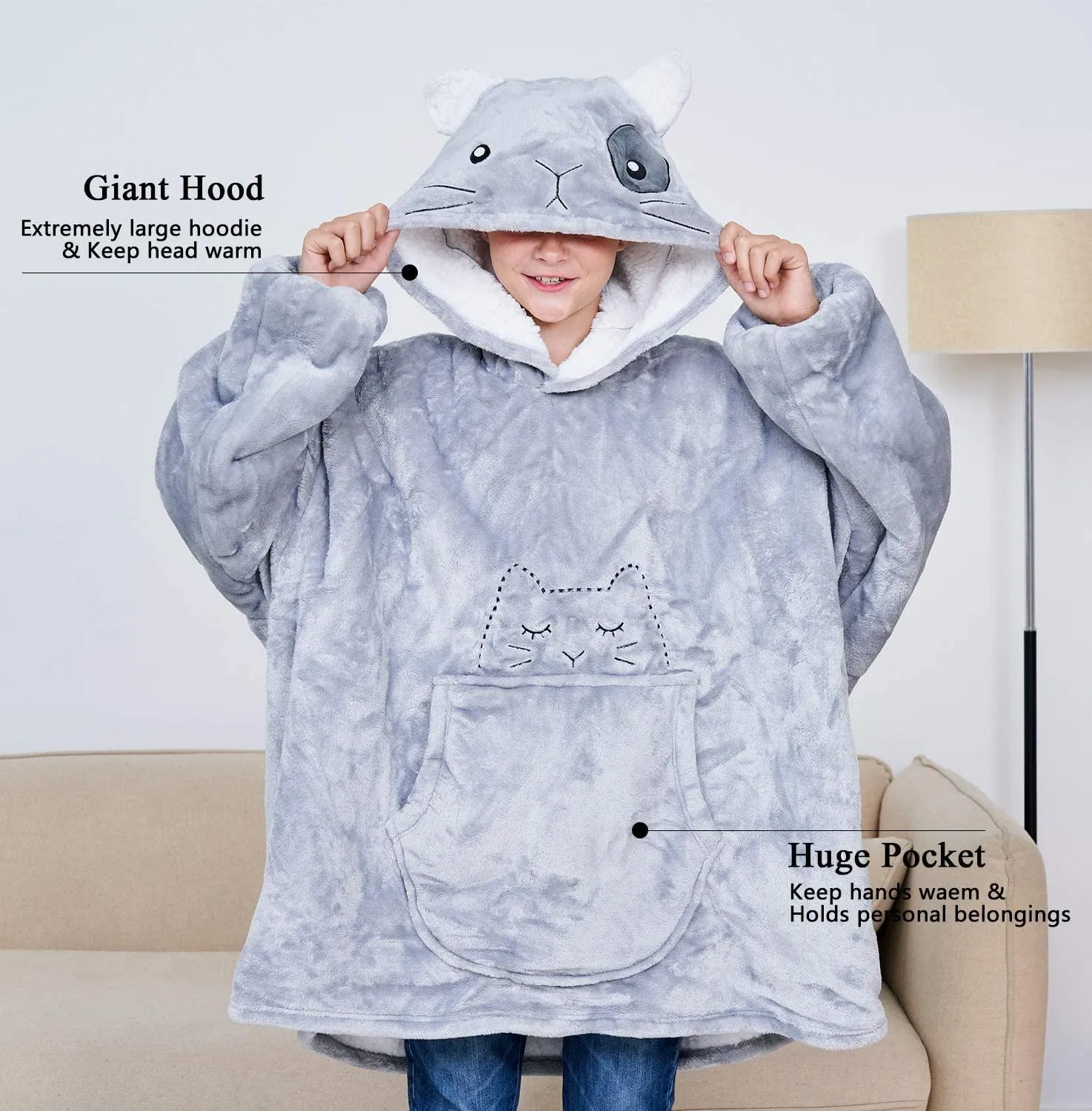 Kids Blanket Hoodie 2 Pack