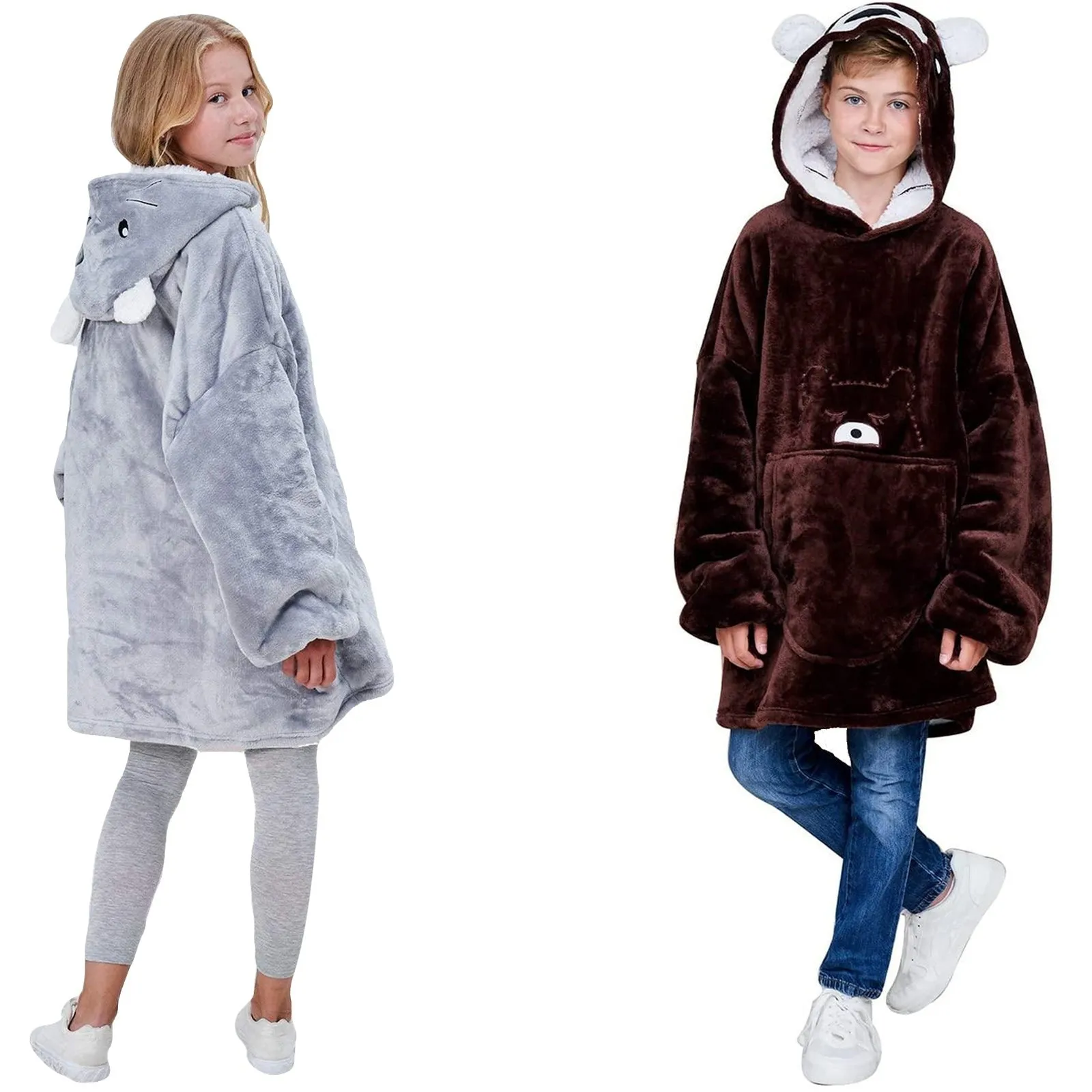 Kids Blanket Hoodie 2 Pack