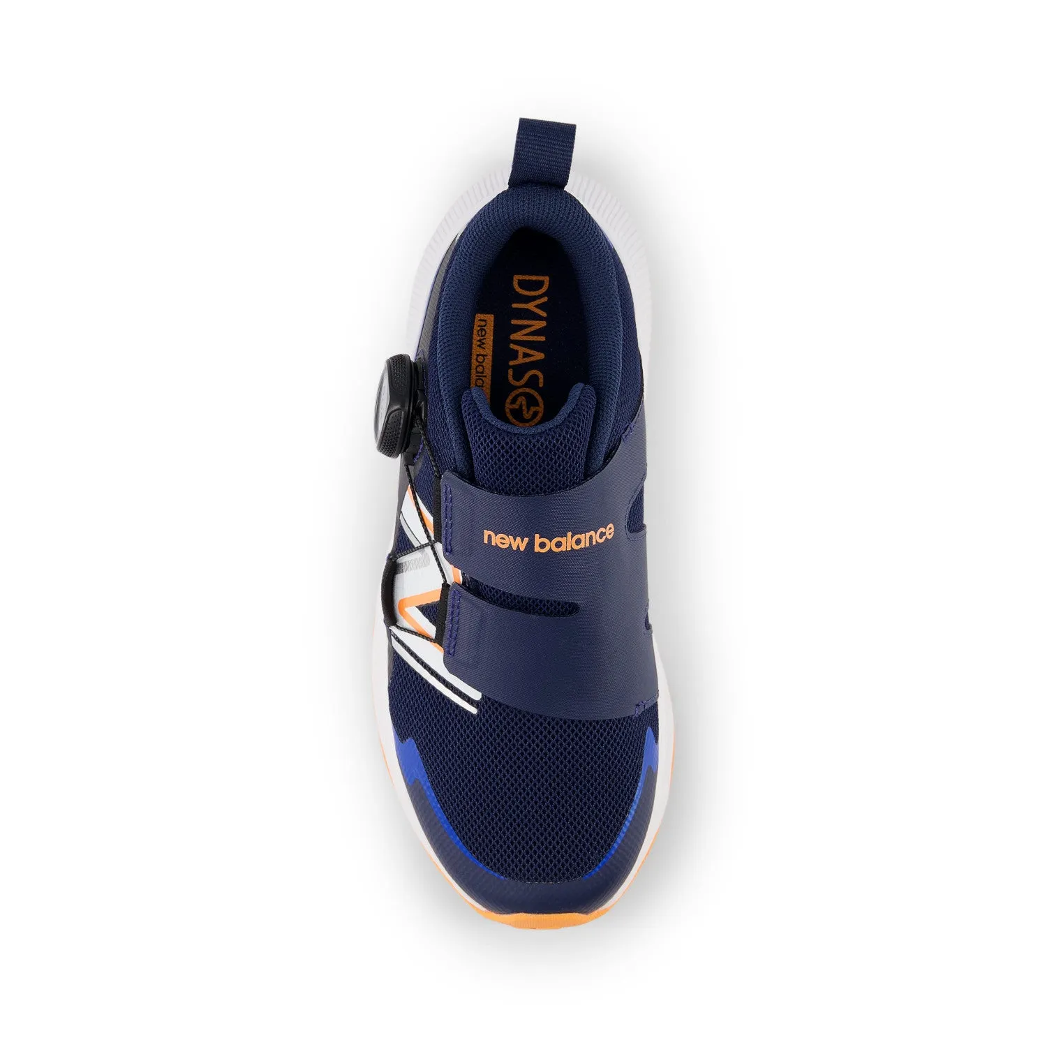 Little Kid's New Balance DynaSoft Reveal v4 BOA Color: Nb Navy with Hot Mango