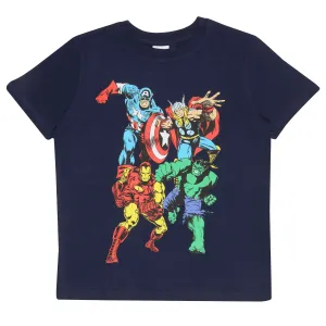 Marvel Comics Kids Navy T-Shirt