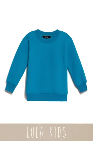 Mini Cozy Feels Kids Crewneck Sweater - Blue