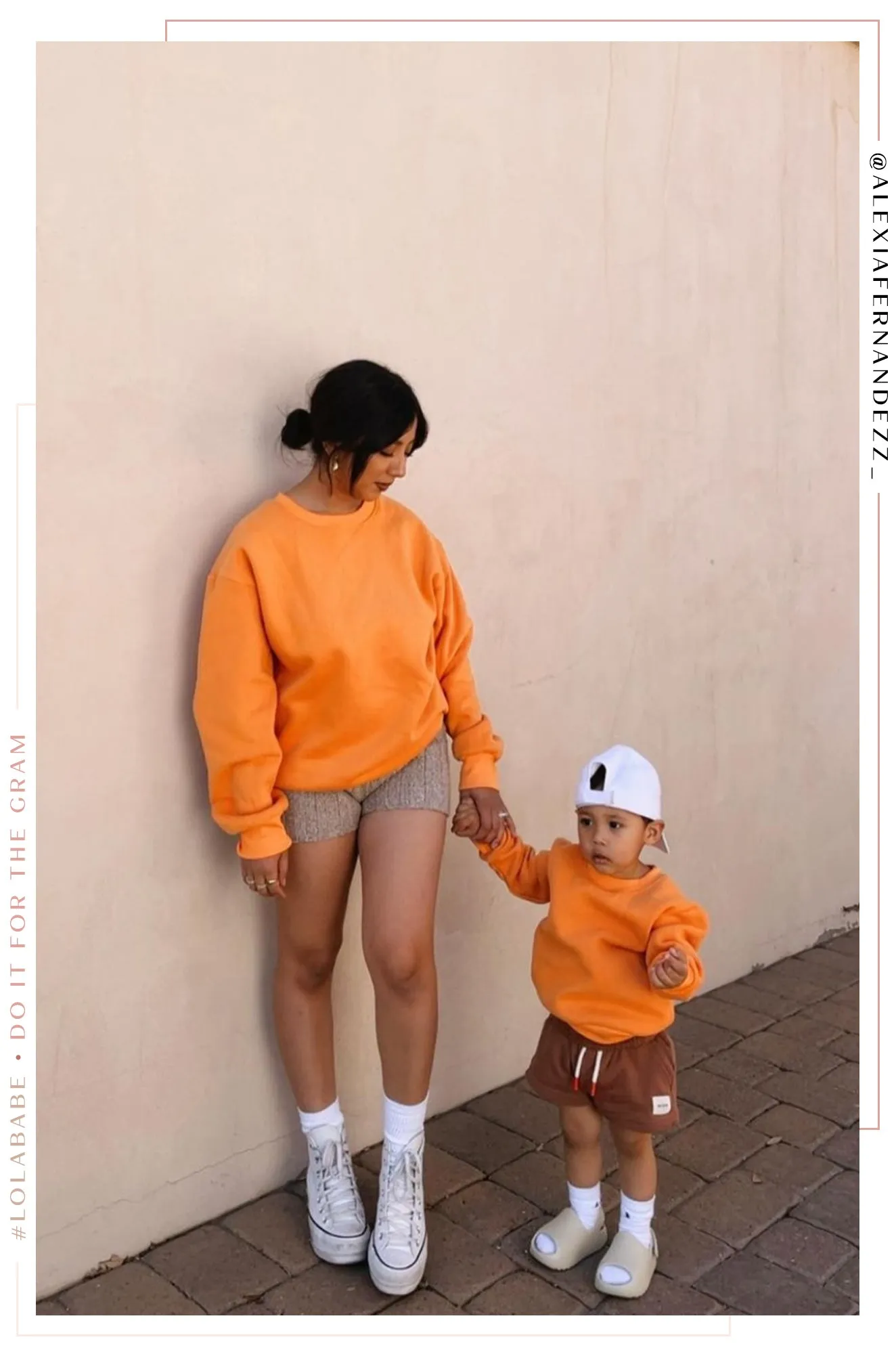 Mini Cozy Feels Kids Crewneck Sweater - Orange