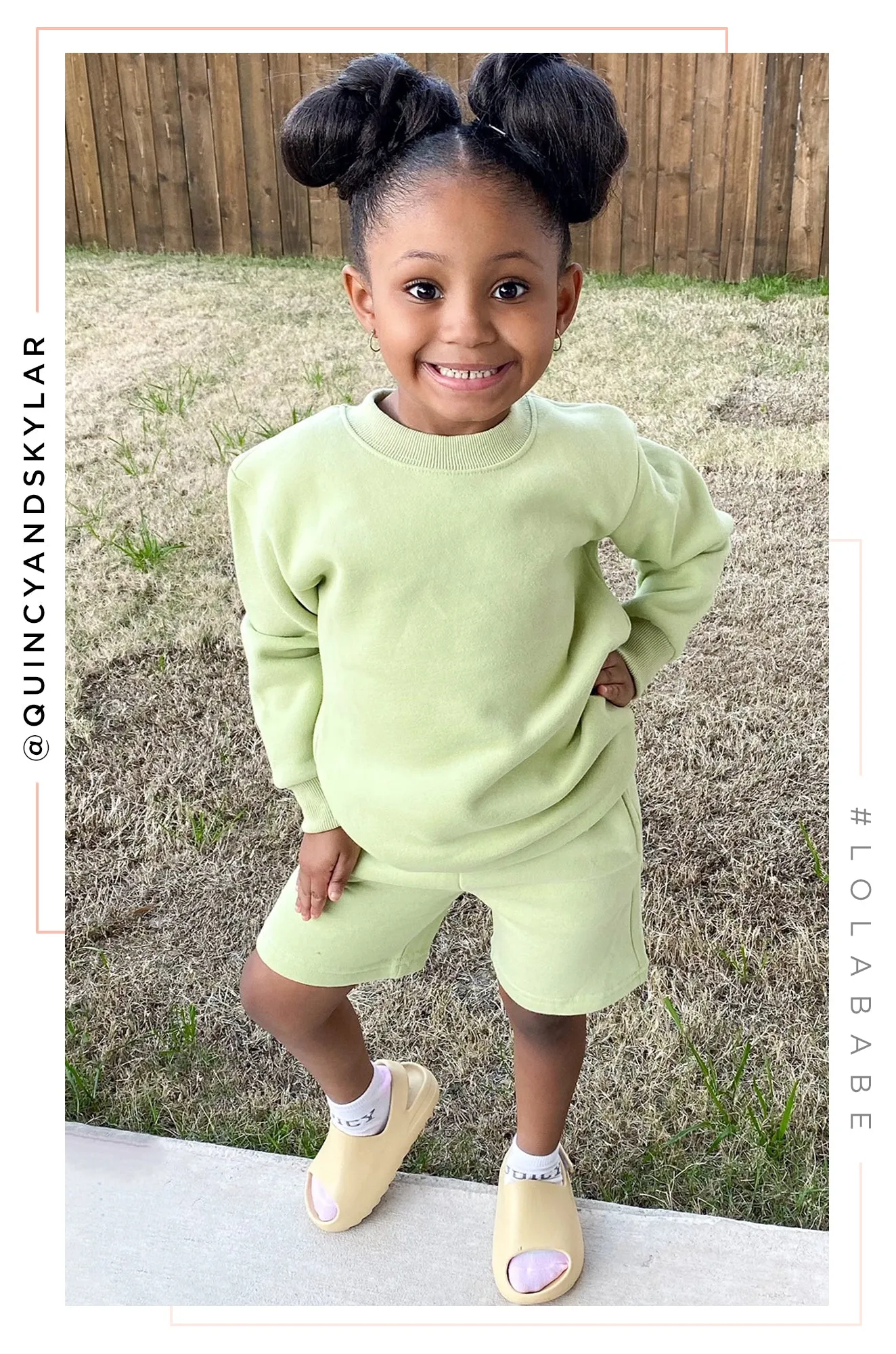 Mini Cozy Feels Kids Fleece Shorts - Sage