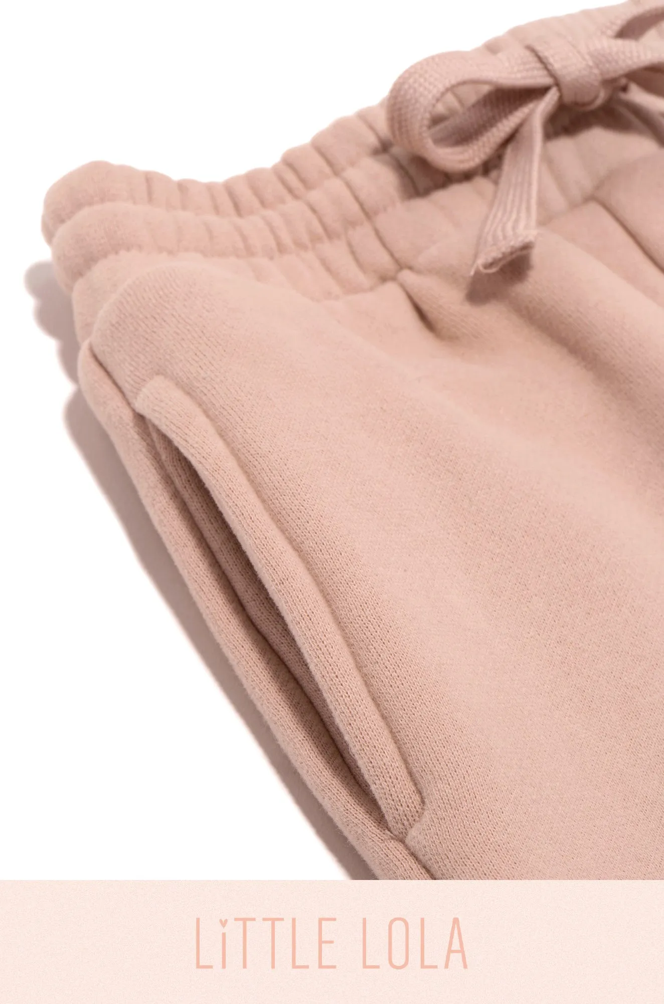 Mini Cozy Feels Kids Jogger Pant - Light Pink