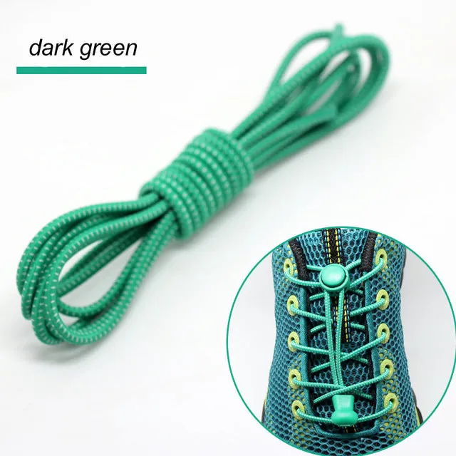 No Tie Elastic Shoelace Locking Shoe Laces Shoestrings Running Triathlon Sports Laces Hiking Shoelaces Children Elastic Shoelace