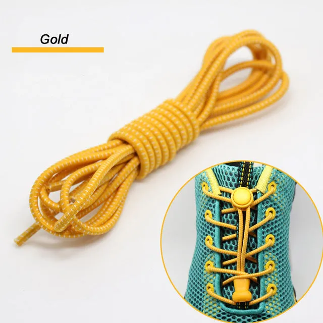 No Tie Elastic Shoelace Locking Shoe Laces Shoestrings Running Triathlon Sports Laces Hiking Shoelaces Children Elastic Shoelace