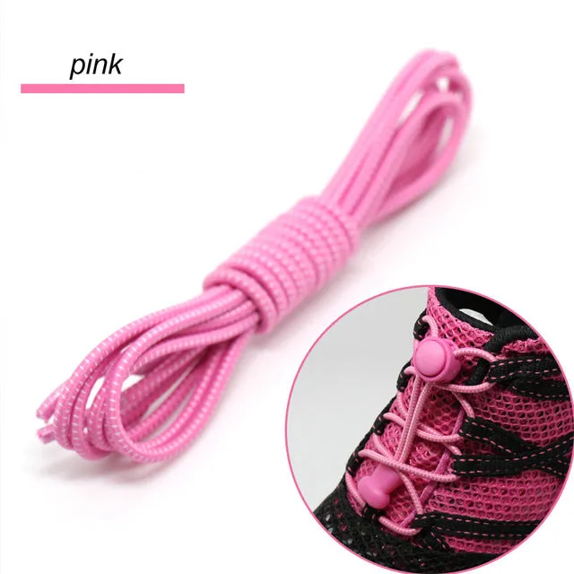 No Tie Elastic Shoelace Locking Shoe Laces Shoestrings Running Triathlon Sports Laces Hiking Shoelaces Children Elastic Shoelace