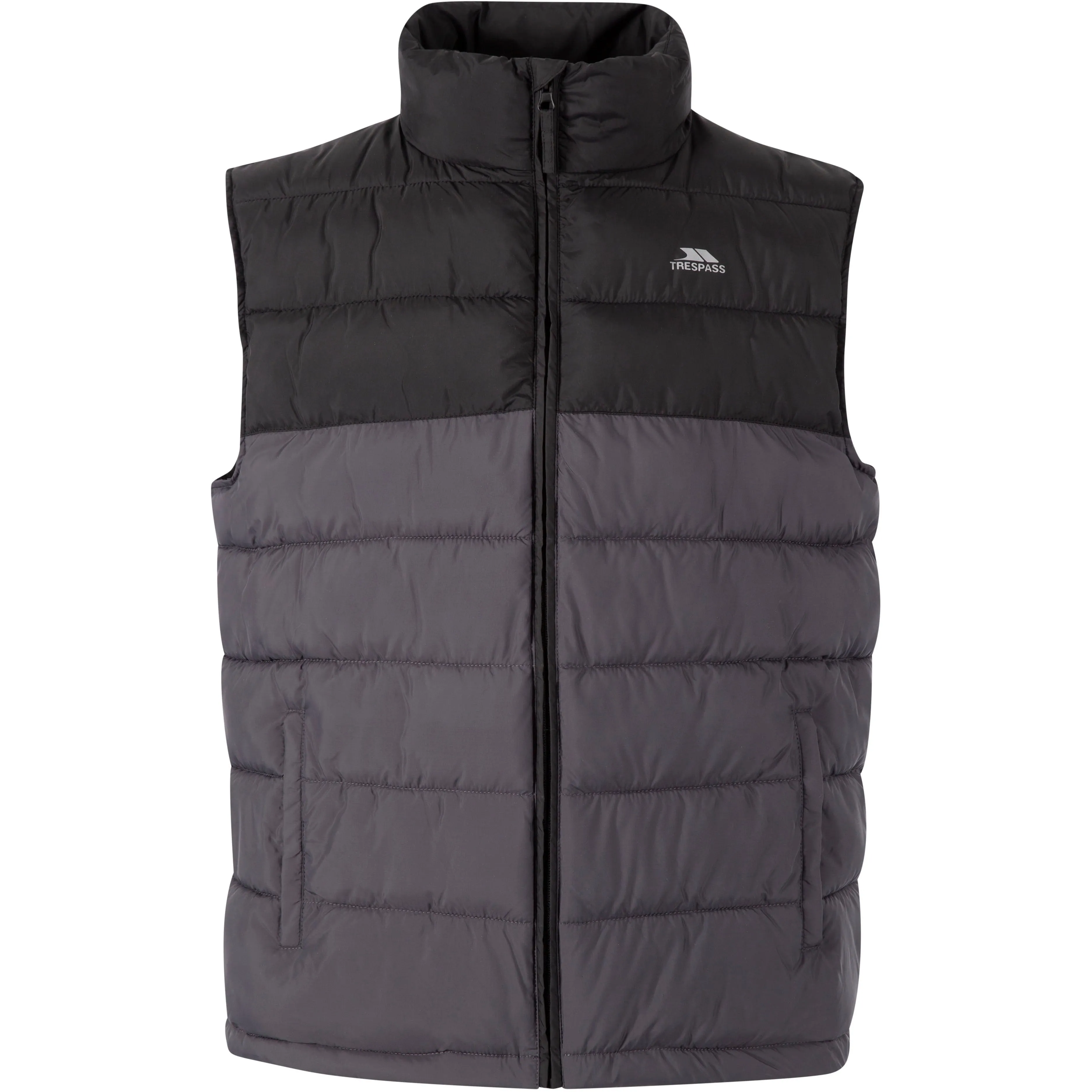 Oskar Men's Padded Gilet / Bodywarmer in Black and Grey