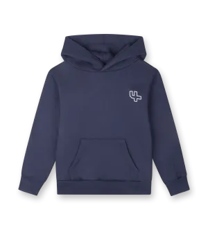 Outline Logo Hoodie Marine Blue