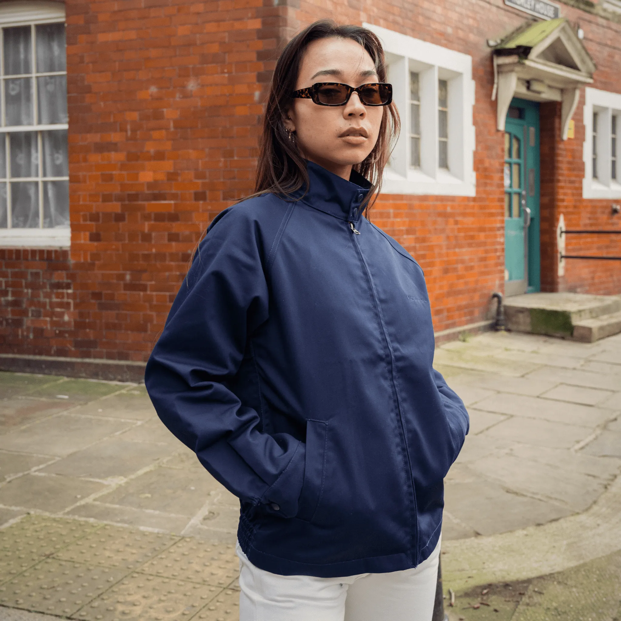 Polycotton Harrington Jacket Navy