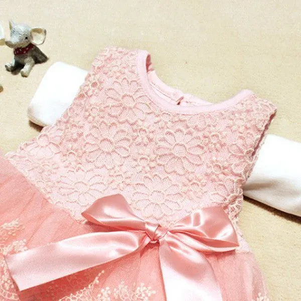 Retai,girls princess dress Children's clothing baby girls clothes kids tutu dress girl chiffon dress with Bowknot