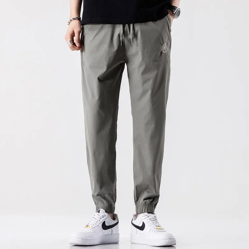 Slim-Fit Straight Casual Trendy Pants