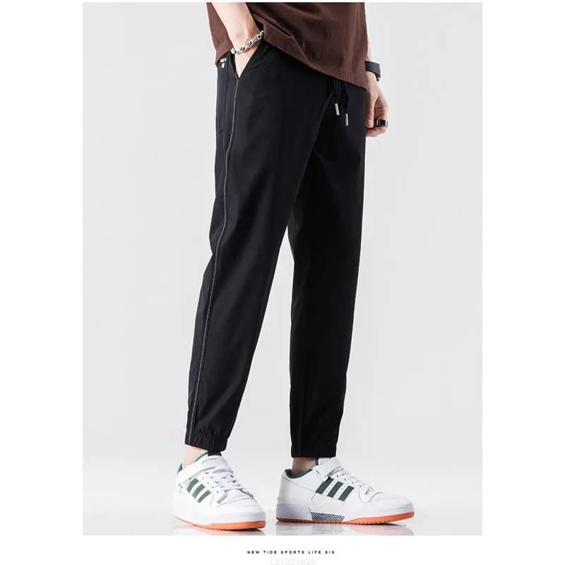 Slim-Fit Straight Casual Trendy Pants