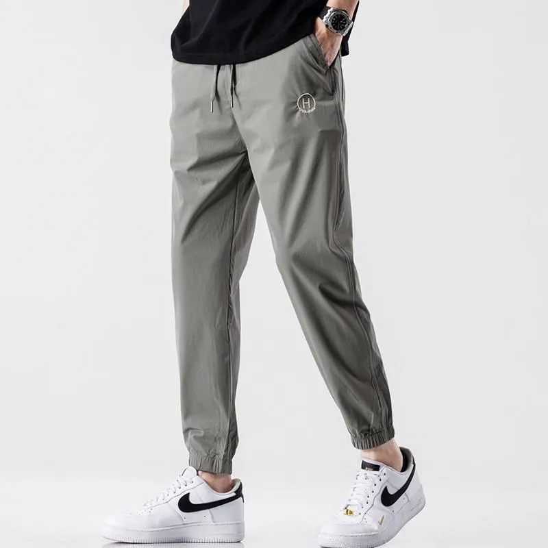 Slim-Fit Straight Casual Trendy Pants