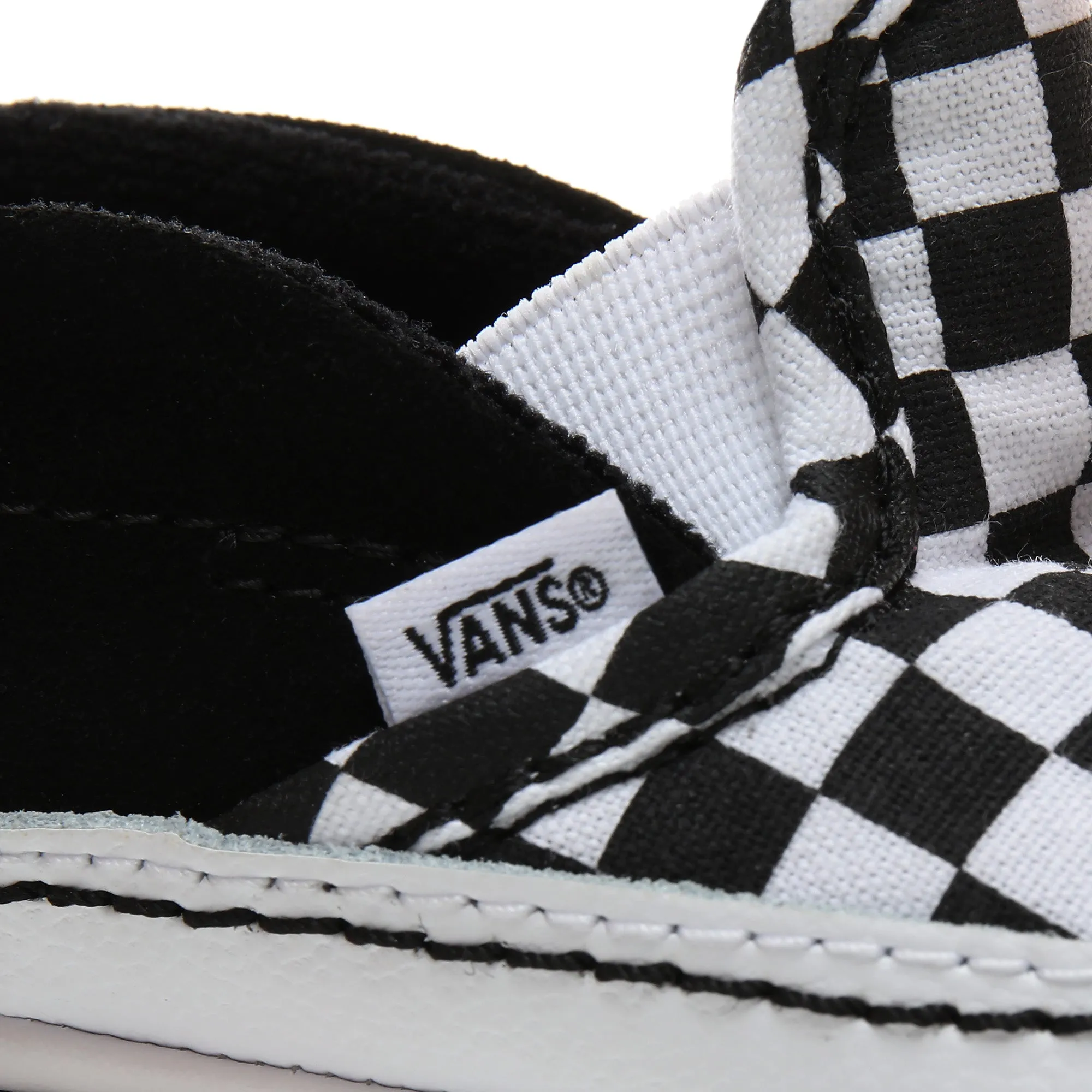 SLIP-ON V CRIB | CHECKER BLACK /TRUE WHITE