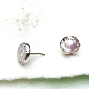 South Sea Keshi Pearl Earrings