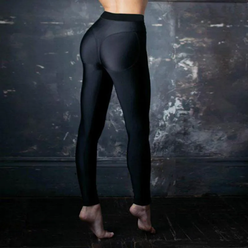 Sports Solid Elasticity Yoga Fitness Sports Leggings