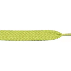 Thick Flat 3/4" - Lime (12 Pair Pack) Shoelaces