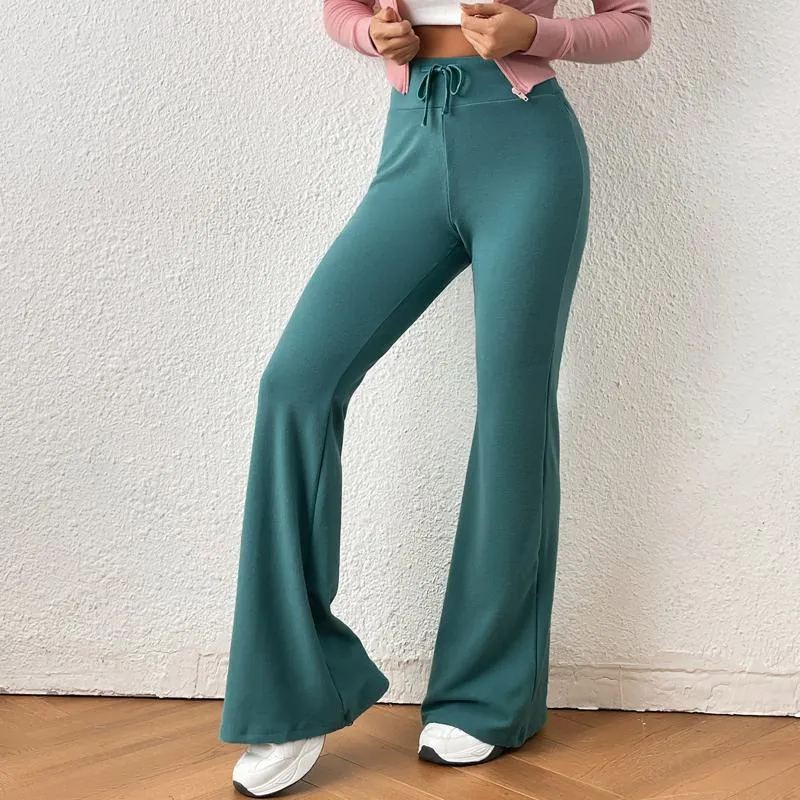 Tie High-Waisted Casual Slimming Sports Pants