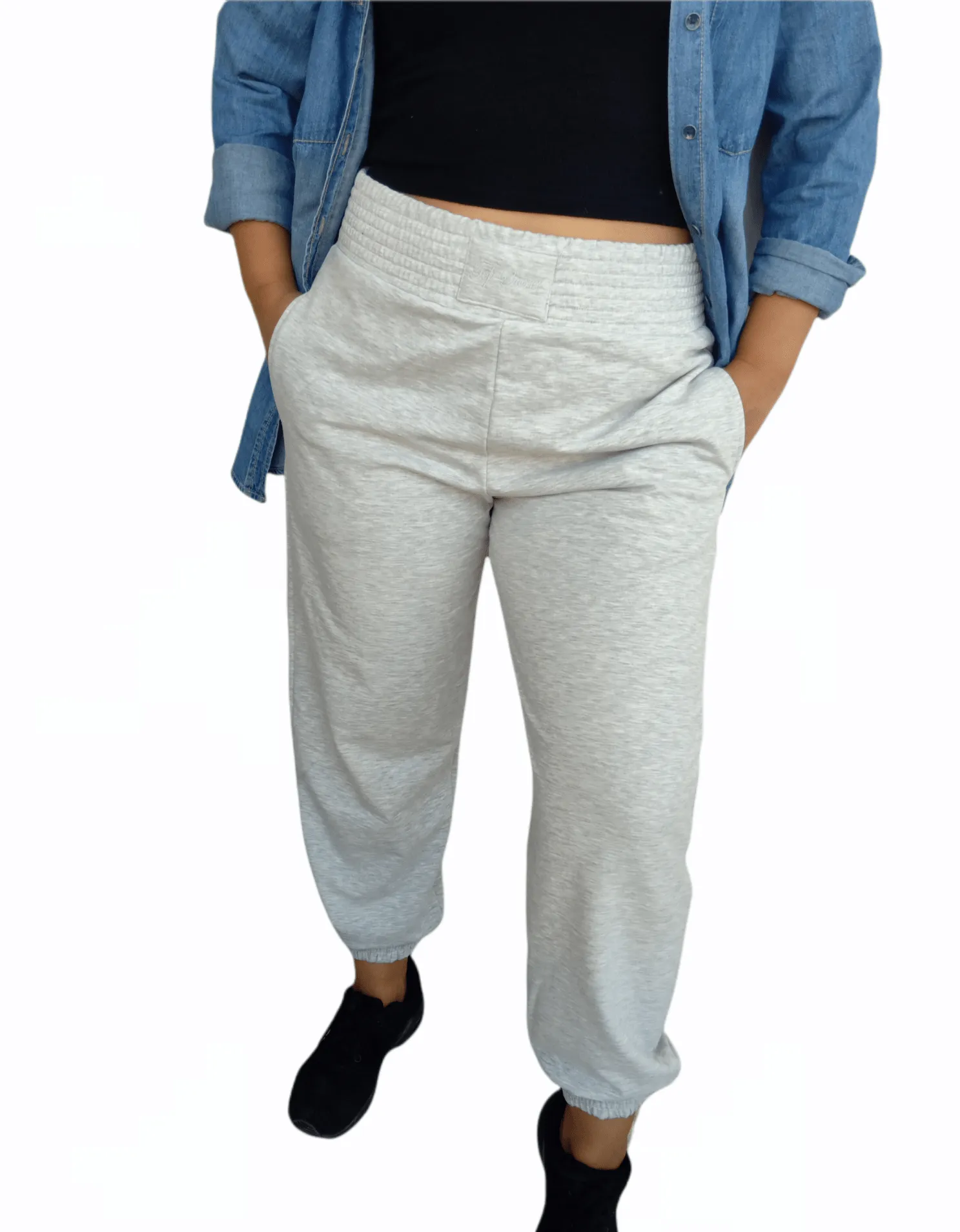 Top Secret Women Cotton Pants - Grey