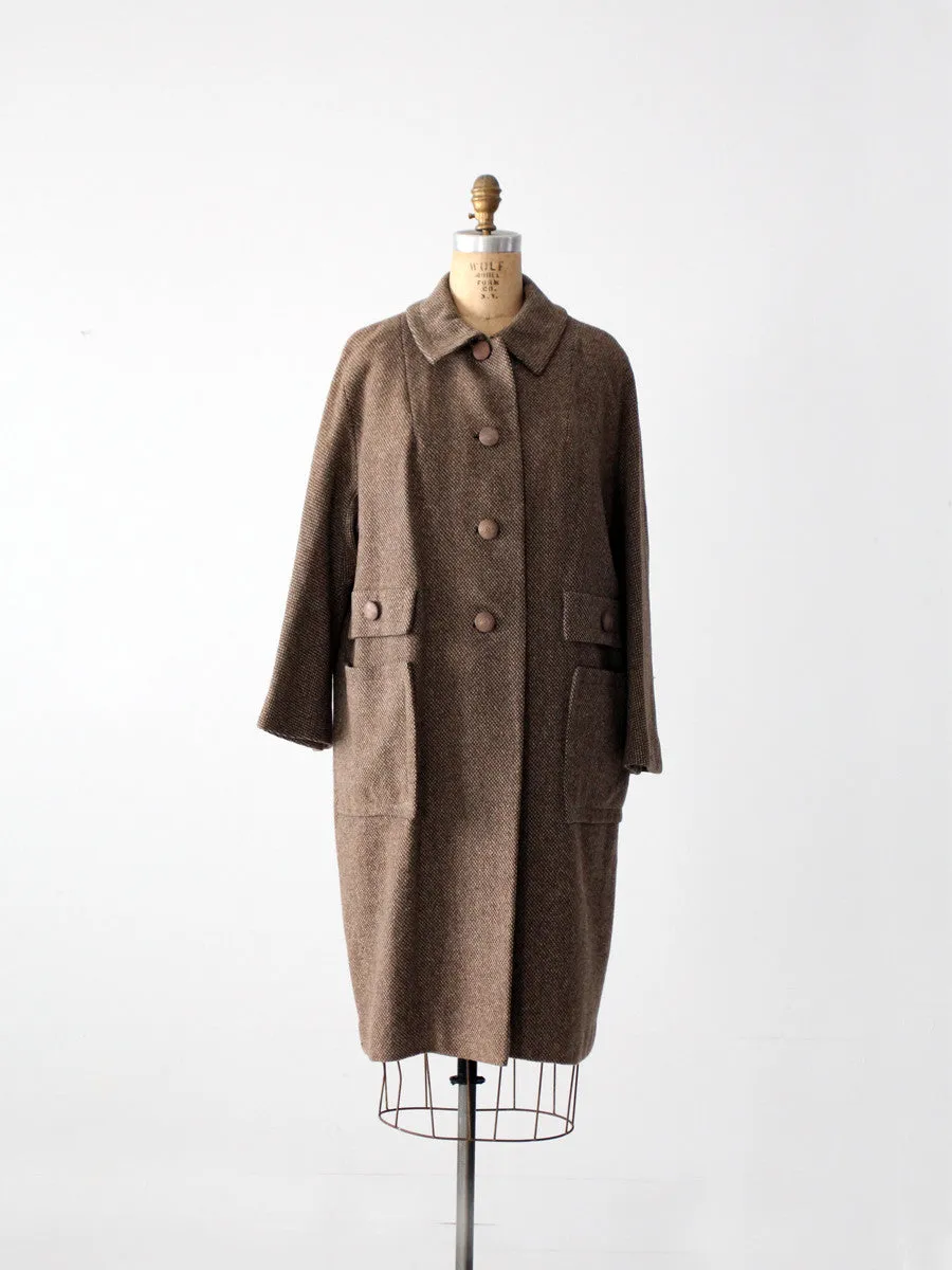 vintage 50s wool swing coat