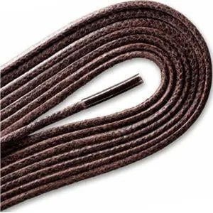 Waxed Cordo-Hyde Laces for Golf Shoes - Brown (2 Pair Pack) Shoelaces