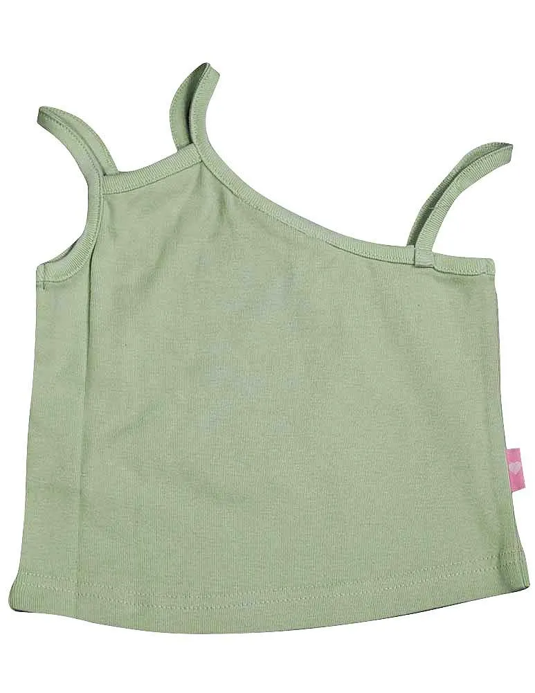 Wild Mango Toddler Girls Sleeveless Cotton Fashion Strappy Tank Shirt Top, 7673