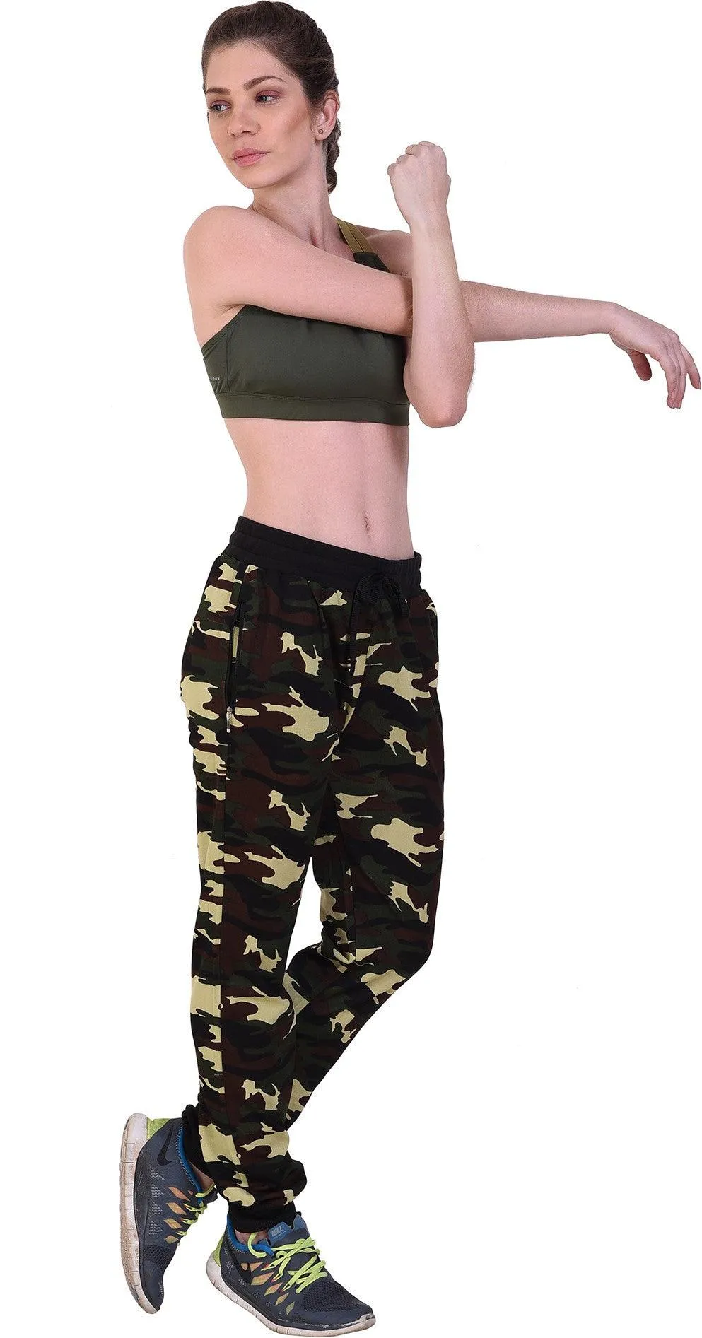 Women Multicolor Camouflage Joggers