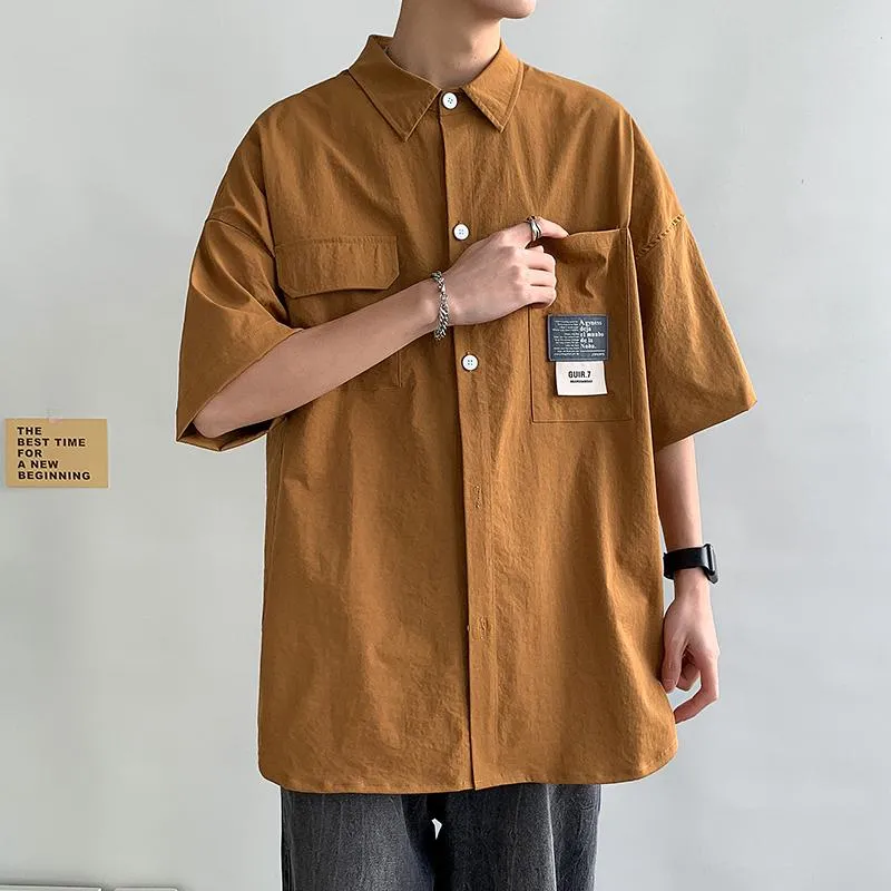 Workwear Trendy Simplicity Versatile Short Sleeve Shirt