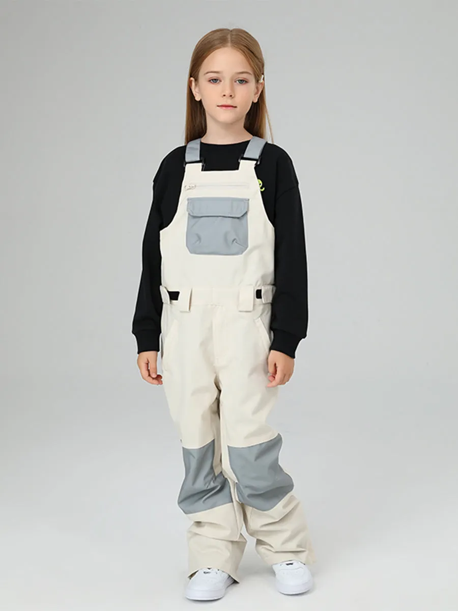 Yeefine Girls Colorblock Ski Overall Bib Pants