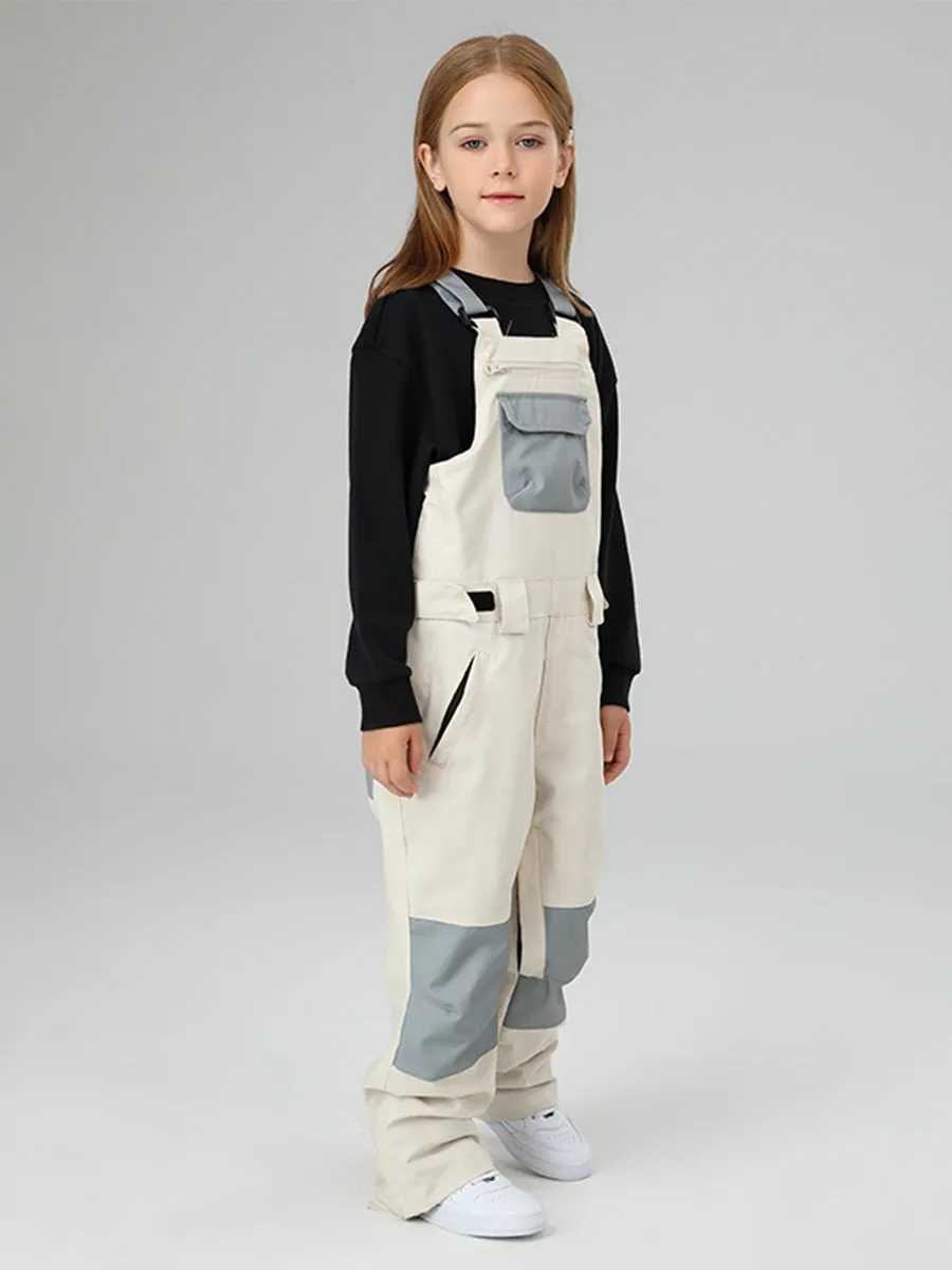 Yeefine Girls Colorblock Ski Overall Bib Pants