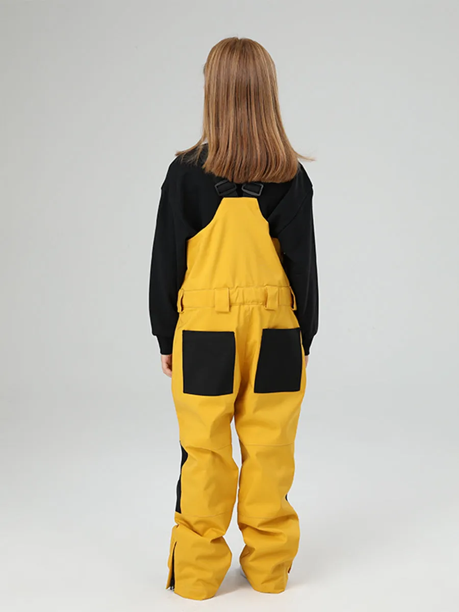 Yeefine Girls Colorblock Ski Overall Bib Pants