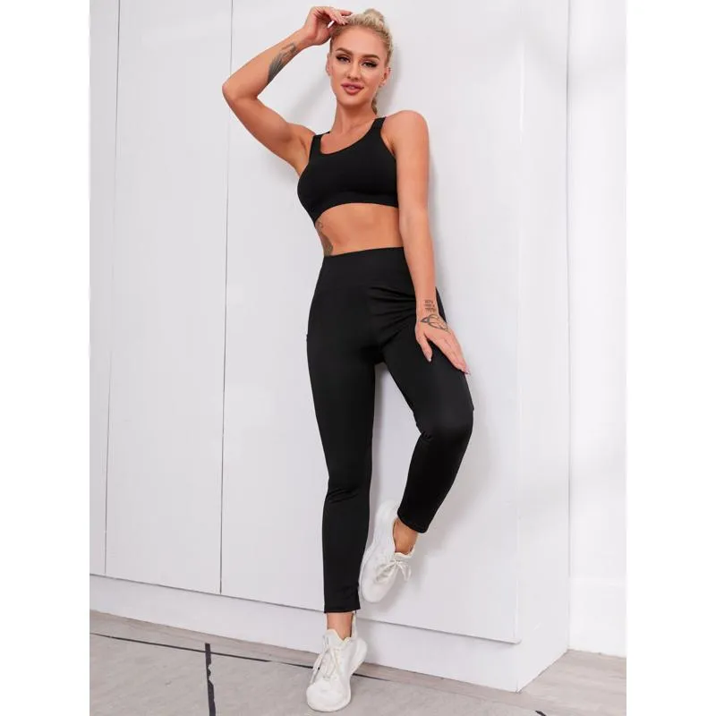 Yoga High-Waisted Tight-Fitting Fitness Pocket Naked Feeling Sports Leggings